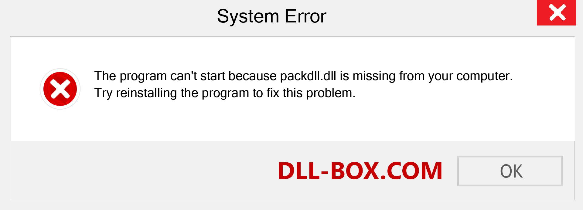 packdll.dll file is missing?. Download for Windows 7, 8, 10 - Fix  packdll dll Missing Error on Windows, photos, images